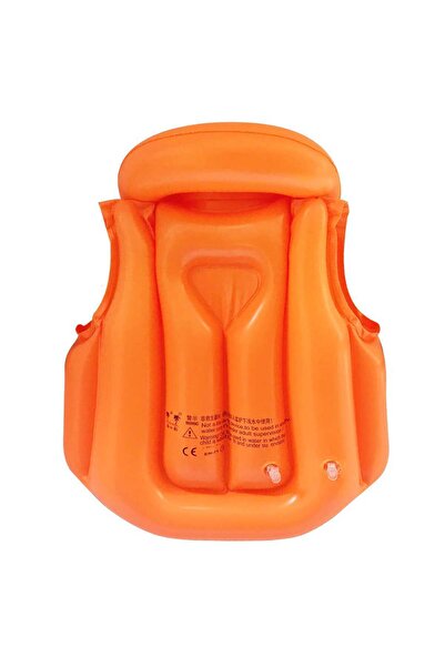 KATREMİA MİA TURUNCU Çocuklar İçin Şişme Havuz ve Deniz Can Yeleği, Yüzme Öğrenme, (S - M - L )