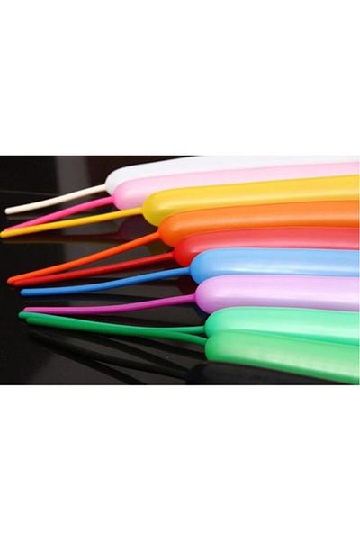 BeySüS 25 Long Thin Sausage Balloons - Mixed Colors