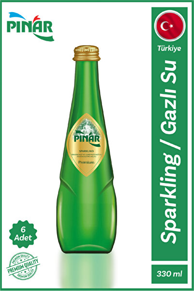 Pınar Sparkling Water(Gazlı Su) 330 ML x 6