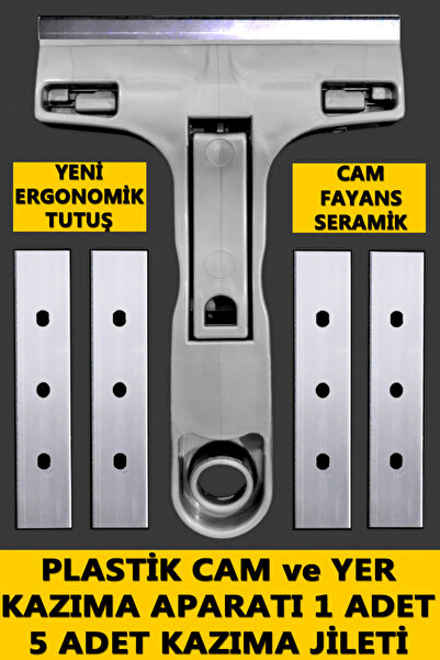 Pc Premium Center Plastik Cam Kazıma Aparatı - Cam Kazıma Jileti - Yer Kazıma...