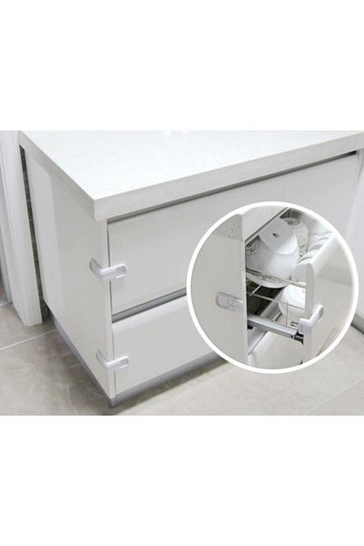 Evokids Double Button Drawer Lock (1 Pc) Child Baby Cabinet Lock