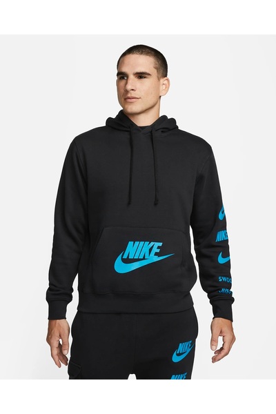 Nike Sportswear Standard Issue Fleece Erkek Kapüşonlu Sweatshirt Fj0552-010