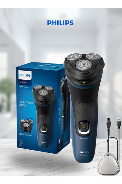 Philips Shaver S1151/00, Wet & Dry Use, Fast, Comfortable Shave