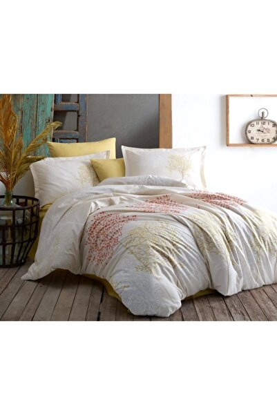 Clasy Σετ Παπλωματοθήκης Ranforce Διπλό Adrasan Μπεζ