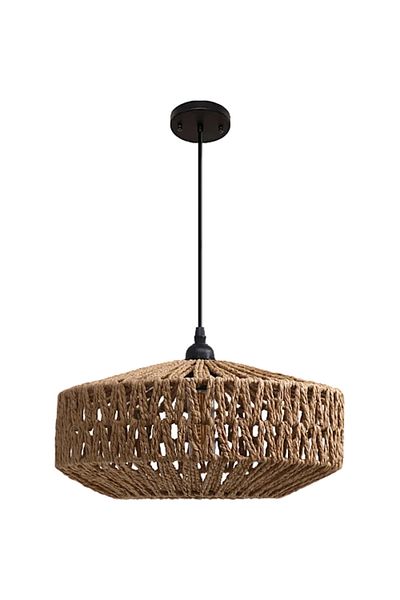 Hummer Rustic Bamboo Hanging Lamp E27*1L with Diameter 350mm