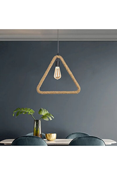 Hummer Single Pendant Rope Triangle E27
