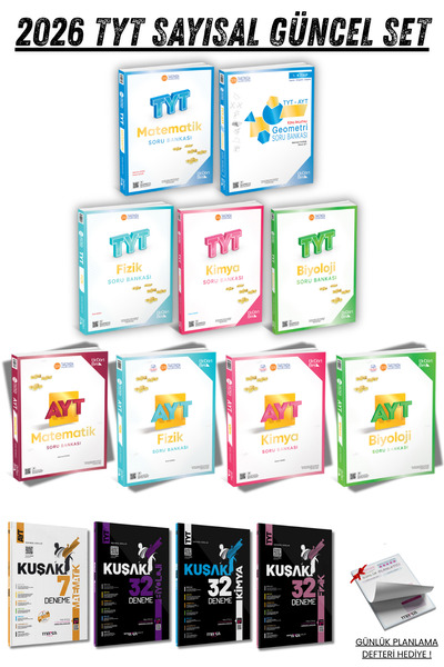 Üç Dört Beş Yayıncılık 345 Sayısal Tyt Ayt Matematik Geometri Fizik Kimya Biy...