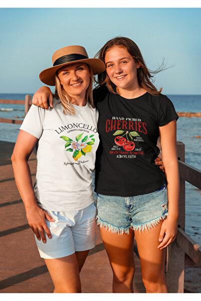 Butik مجموعة من قطعتين تي شيرت ليمونتشيلو أبيض/كيري أسود مطبوع/قطعتين أبيض وأ...