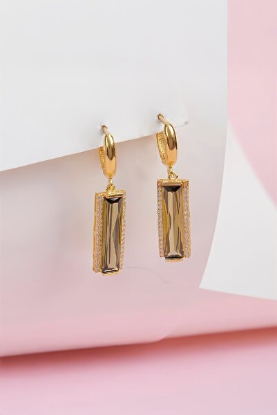 Silverplus Altın Kaplama 925 Ayar Zultanit Taşlı Gümüş Küpe