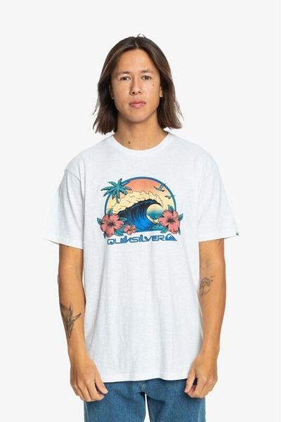 Quiksilver Λευκό ανδρικό μπλουζάκι - Rıdıng Today SS