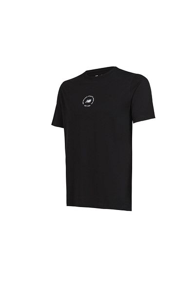 New Balance Lifestyle Μαύρο μπλουζάκι Unisex Unt1311-bk