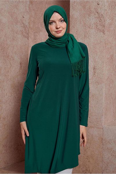 Alvina 42806 Model Asymmetric Cut Tunic