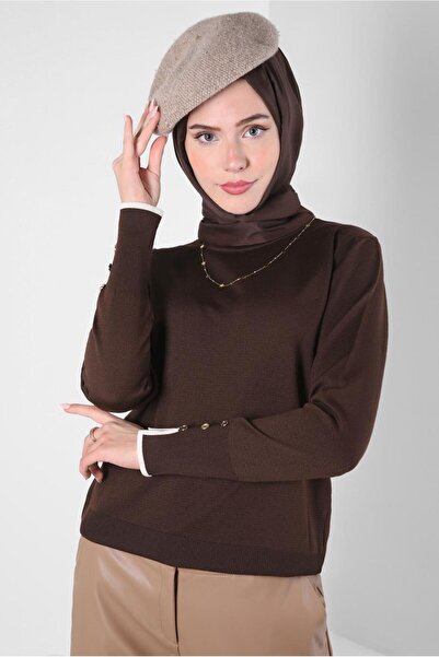 Alvina Pulover tricotat cu mânere 44053