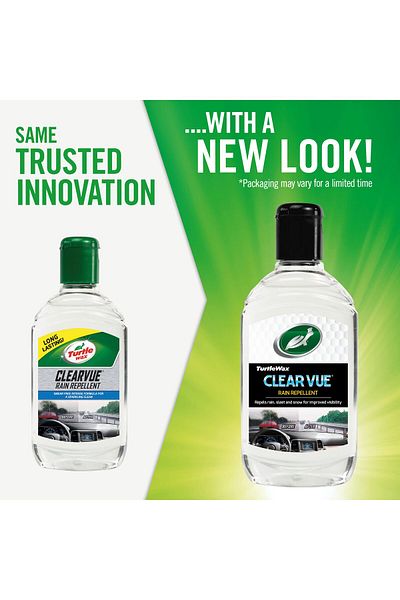 Turtle Wax Clear Vue Rain Repellent 300ml – Improves Visibility By Repelling Rain, Sleet, And Snow