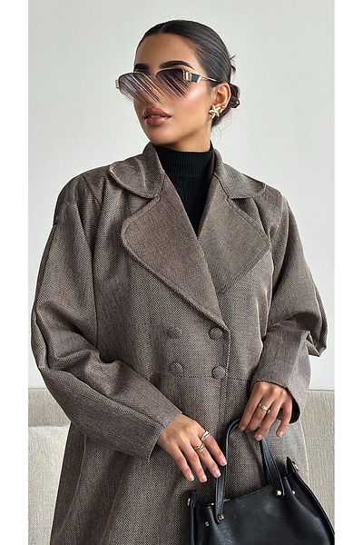 outline Luxury winter abaya with elegant jacket design