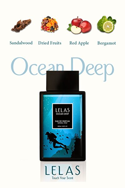 Lelas 811 Ocean Deep Erkek Parfüm EDP 85 ML – Aromatik Fujer Kalıcı Niş Koku