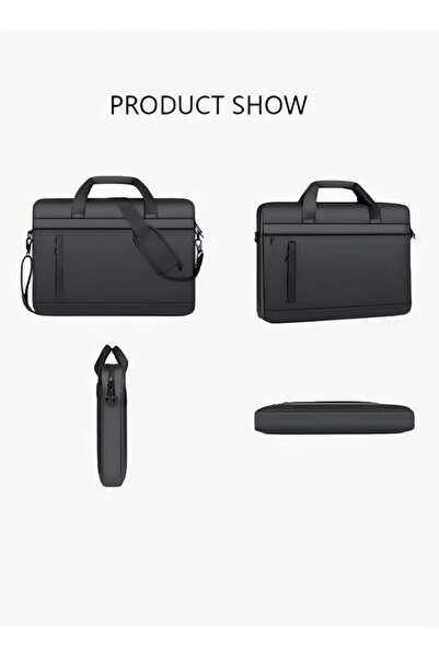 Generic 15.6-inch Laptop Bag Lightweight Computer Bag Travel Business Handbag Briefcase Waterproof