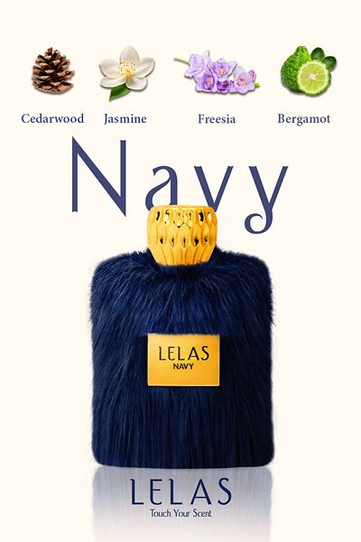 Lelas Fur 1447 Navy Edp 100 مل Odunsu çiçeksi Amber Üniseks Parfüm