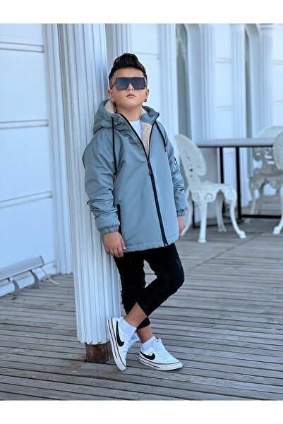 Zaziko Kids Erkek Çocuk Kapüşonlu İçi Mont KM3050