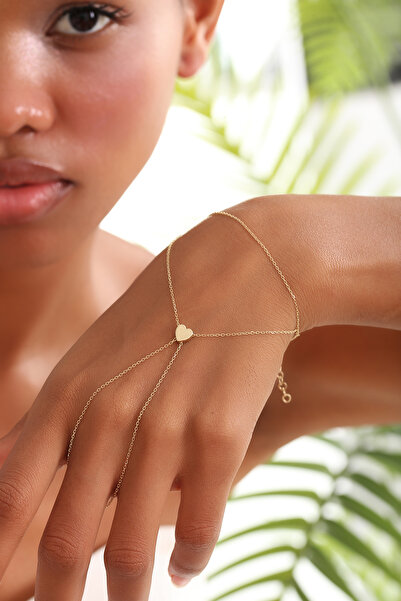 Altınkesesi 14 Ayar Altın Forse Zincirli Kalpli Şahmeran