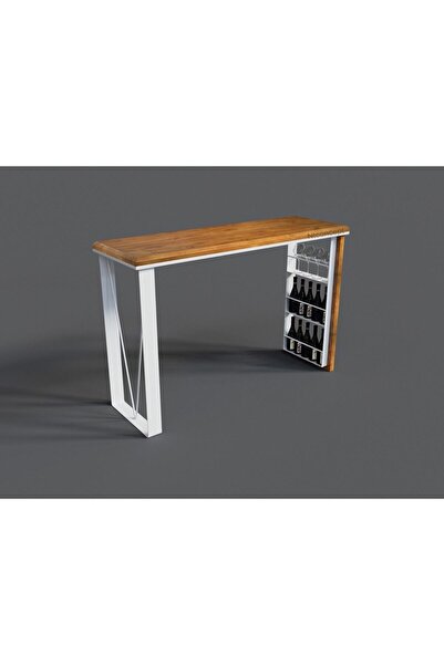 NT Concept Ntconcept Masif Ahşap Mutfak Ve Bar Masası(120cm-60cm-h105cm)