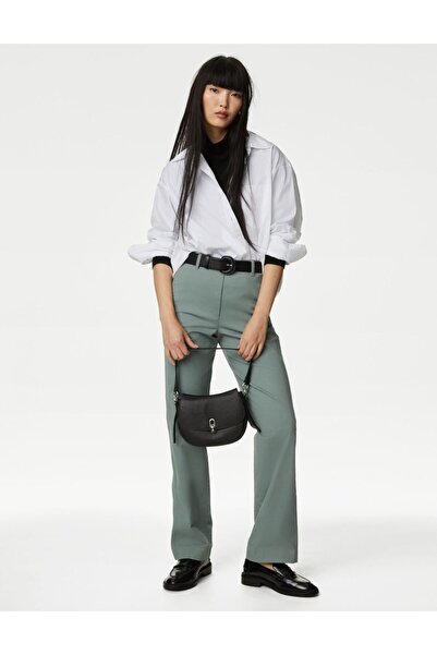 Marks & Spencer Yüksek Bel Straight Leg Chino Pantolon