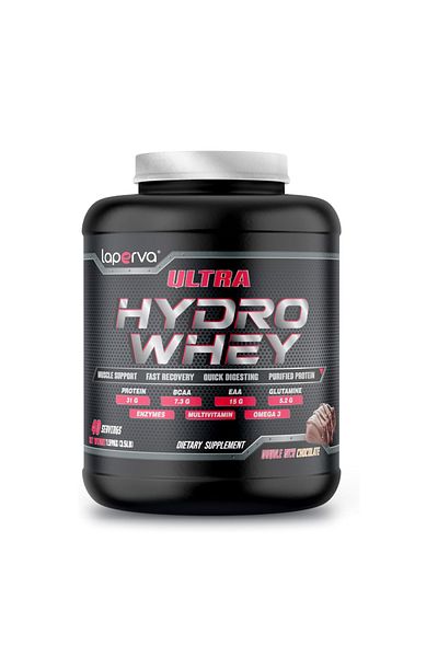 Laperva Ultra Hydro Whey Protein, Double Rich Chocolate, 3.5 Lb, Support Growth And Muscle Building