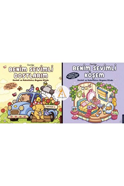 Genç Destek Benim Sevimli Köşem/Benim Sevimli Dostlarım/2'li Boyama Kitabı Seti