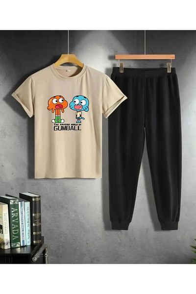 x-compass life Women / Girl Unisex Tracksuit Set Gumball Printed