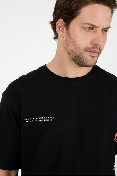 Rodi Men's 100% Cotton Crew Neck Short Sleeve Printed T-Shirt Comfortable and Stylish Casual Men's T-Shirt 0024