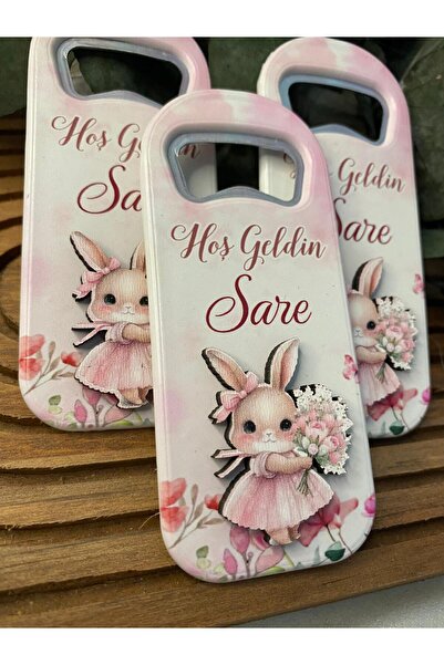 Gizem Graphic Tavşan Temalı Kız Bebek Açacak Magnet 20'li Paket