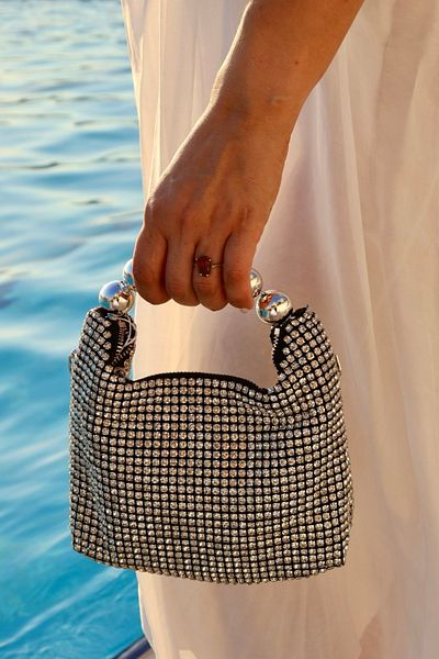 Blacktavern Imported Series Stylish Diamond Evening Bag