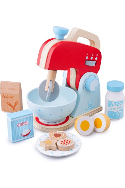 New Classic Toys Eitech New Classic Toys Wood Mixer Set Junior, Red (7 Pieces) - 10702