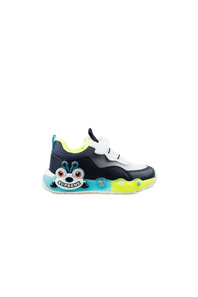 pepino By25-1906 Lighted Phlon Light Sole Velcro Baby Sports Shoes Navy