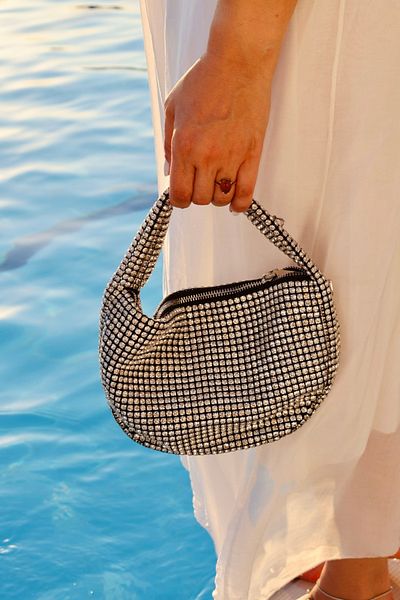 Blacktavern Imported Series Stylish Diamond Evening Bag