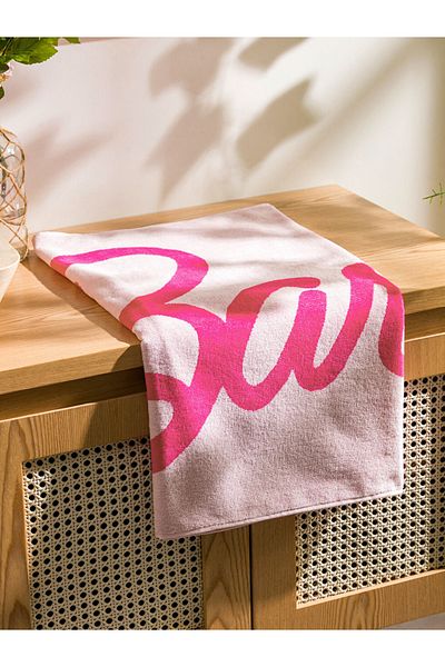 LC Waikiki Πετσέτα μπάνιου Pink Barbie Printed 70x150 cm