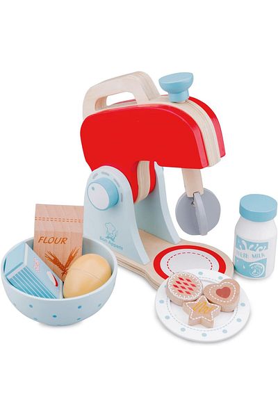 New Classic Toys Eitech New Classic Toys Wood Mixer Set Junior, Red (7 Pieces) - 10702