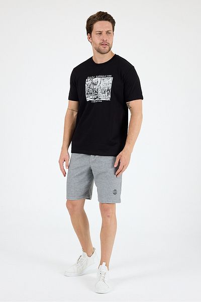 Rodi Men's 100% Cotton Crew Neck Short Sleeve Printed T-Shirt Comfortable and Stylish Casual Men's T-Shirt 0018