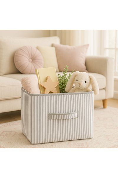 YELLOW STARY HOME DECOR 30X30 Foldable Closet Organizer - Towel and Clothes Storage Box
