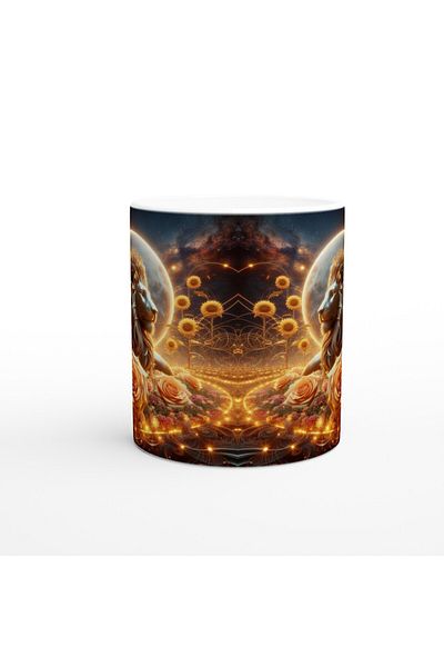 Luluyen Leo Printed Coffee Mug - Zodiac Garden under the Moonlight Vs4