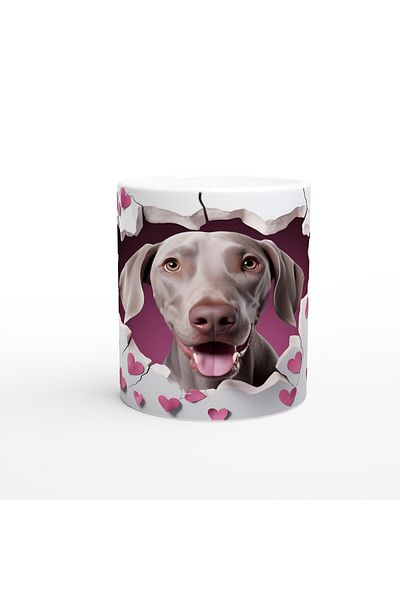 Luluyen Vizsla Themed Printed Mug Cup Conquering Hearts