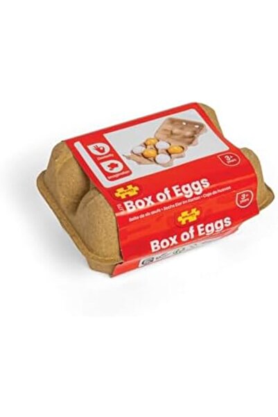 BIGJIGS Toys Six Wooden Play Eggs