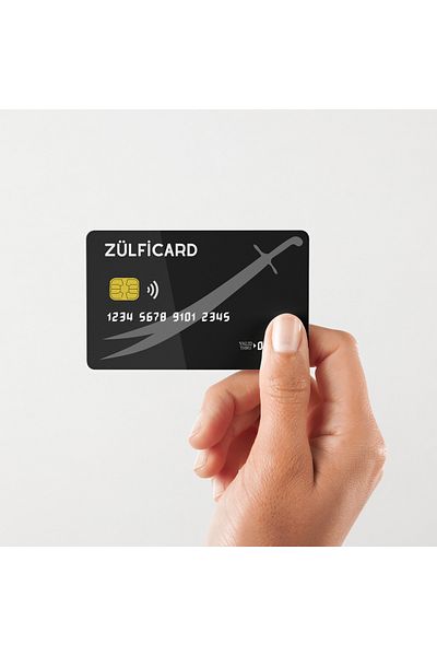 Huggy Craft Zulfiqar Card Covering Sticker Card Label (High Quality Printing)