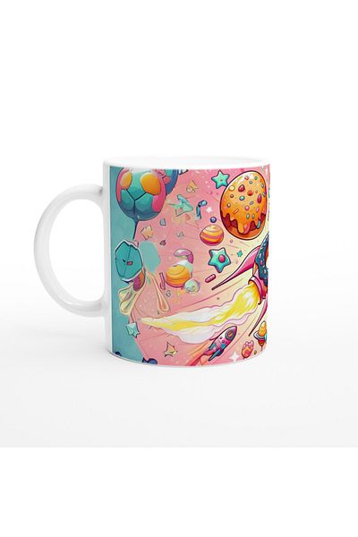 Luluyen Candy Space Adventure Themed Children's Special Printed Mug