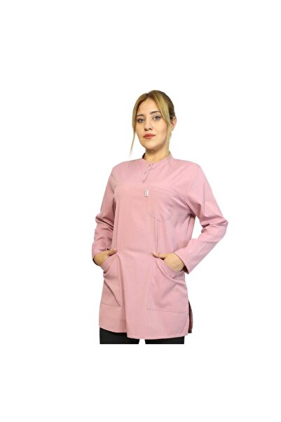 nutrix زي مستشفى موحد للممرضات والأطباء من الليكرا الناعمة ذات القمة الواحدة