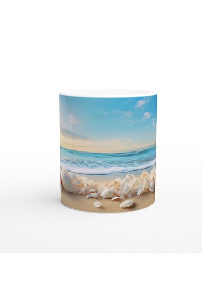 Luluyen Sea Shell Themed Mug Cup in Morning Light