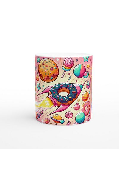 Luluyen Candy Space Adventure Themed Children's Special Printed Mug