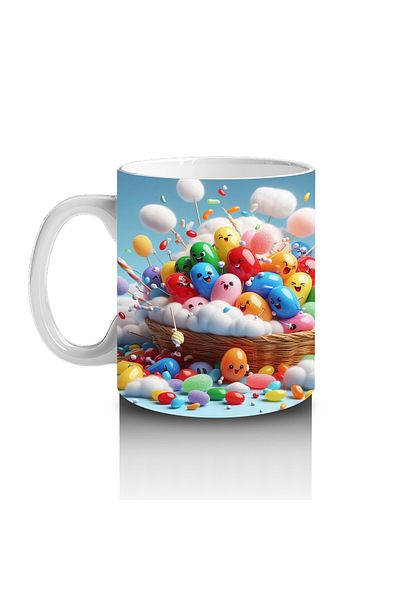 Luluyen Cheerful Balloon Basket Mug Cup That Makes Children Love Milk