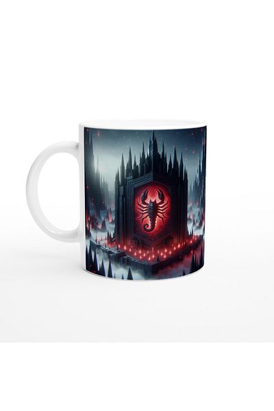 Luluyen Scorpio Printed Coffee Mug - Kingdom of the Zodiac Signs Vs1