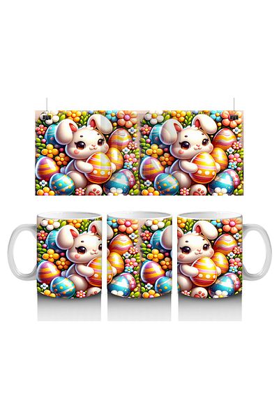 Luluyen Easter Basket Bunny Mug Cup That Makes Children Love Milk